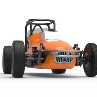 Dirt Silver Crown Champ car Version 2 Scale 1:25 - Model thumbnail 27