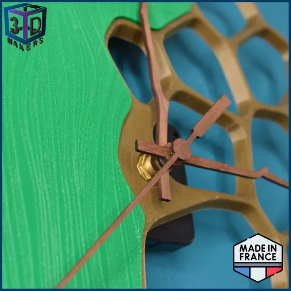 Voronoi design wall clock 300mm - Model preview 8