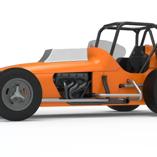 Dirt Silver Crown Champ car Version 2 Scale 1:25 - Model thumbnail 2