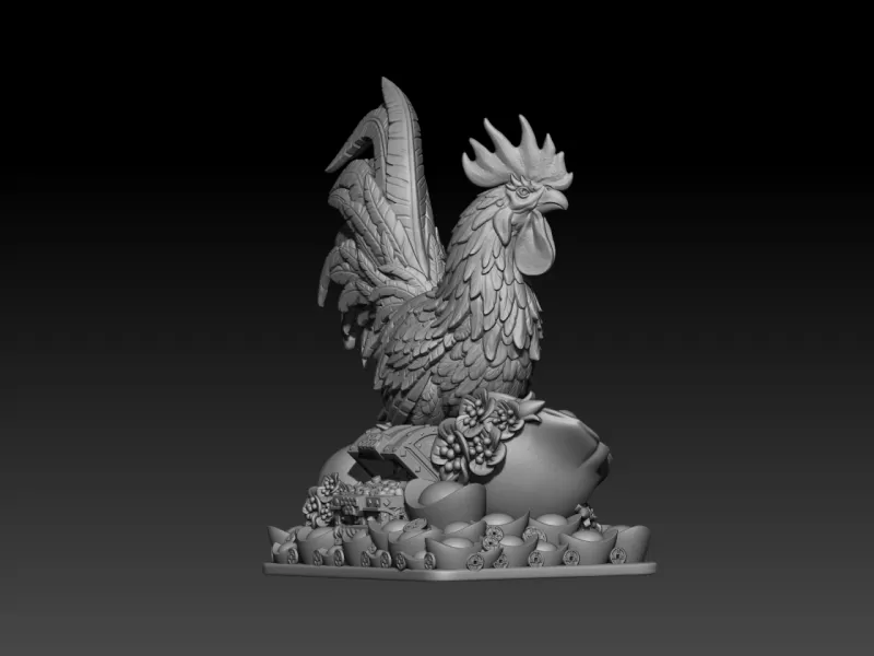 Zodiac Rooster - Model preview 4