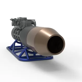 Jet engine on the frame Scale 1:25 - Model thumbnail 10