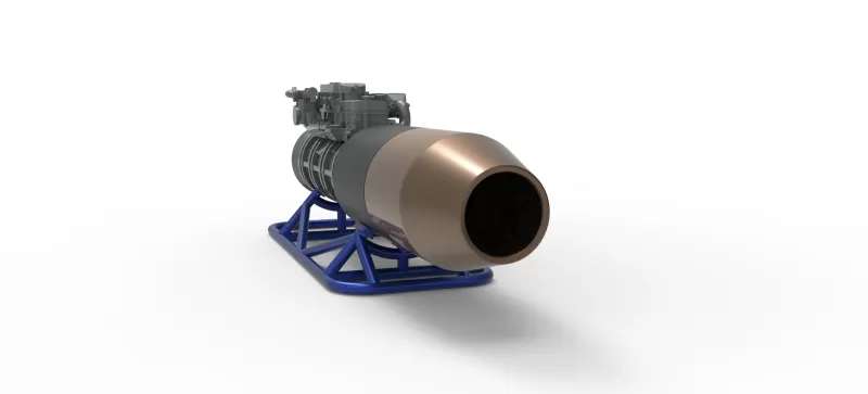 Jet engine on the frame Scale 1:25 - Model preview 10