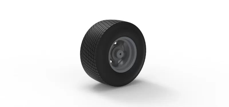 Rear wheel of Vintage Champ car Scale 1:25 - Model preview 8