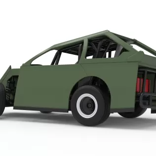 Mod Lite Race car while turning Version 2 Scale 1:25 - Model thumbnail 13