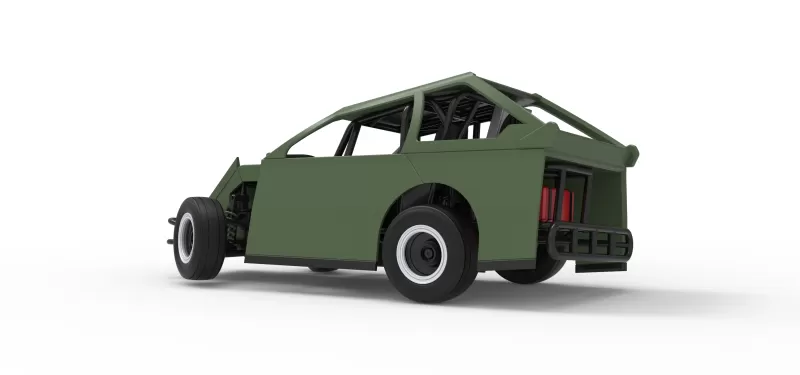 Mod Lite Race car while turning Version 2 Scale 1:25 - Model preview 13