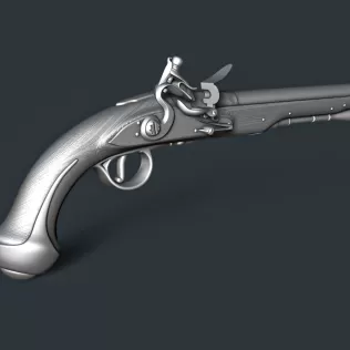 Flintlock Pistol RoZ - Model thumbnail 2