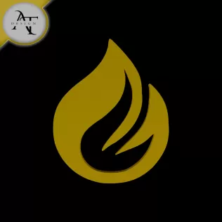 Simple Flame Symbol - 2D Art