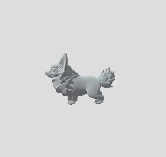 Fluffmane Corgi - Model preview 2