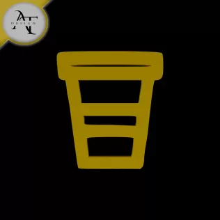 Simple Coffee Cup Symbol - 2D Art