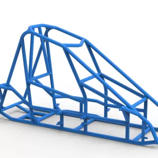 Frame of Quarter Midget Scale 1:16 - Model thumbnail 15