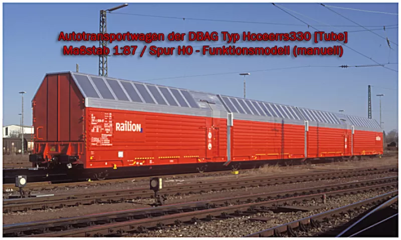 1:87 Spur H0 - Autotransportwagen der DBAG Typ Hcceerrs330 - Model preview 19