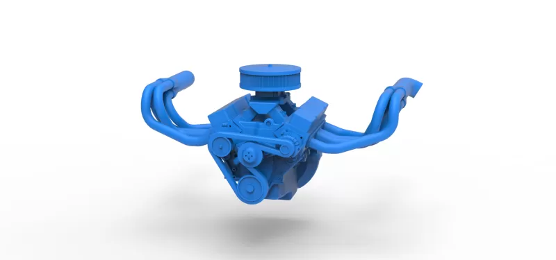 Engine of New Zealand Vintage Stock car Scale 1:25 - Model preview 4