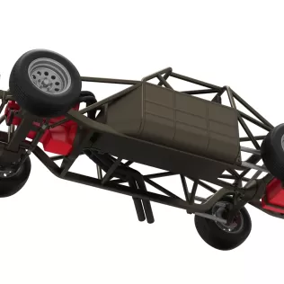 Vintage Dirt Modified stock car Base Version 7 Scale 1:25 - Model thumbnail 3