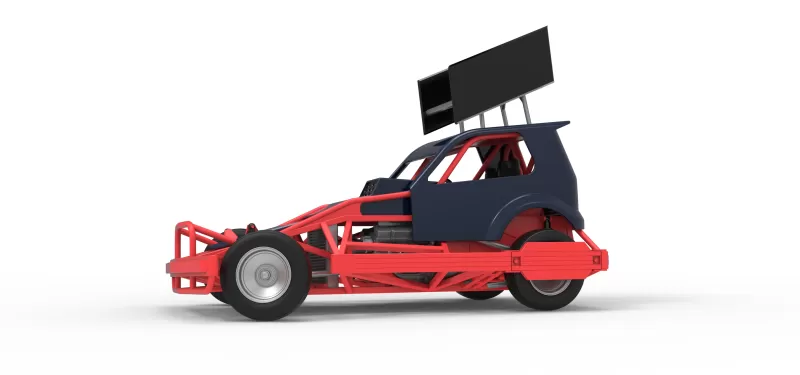 New Zealand Superstock car while turning Version 5 Scale 1:25 - Model preview 2