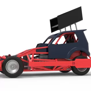 New Zealand Superstock car while turning Version 5 Scale 1:25 - Model thumbnail 2
