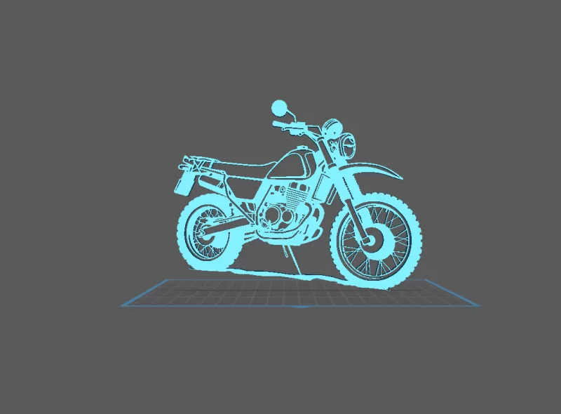 Yamaha - XT 500 Wall Art - Model preview 1