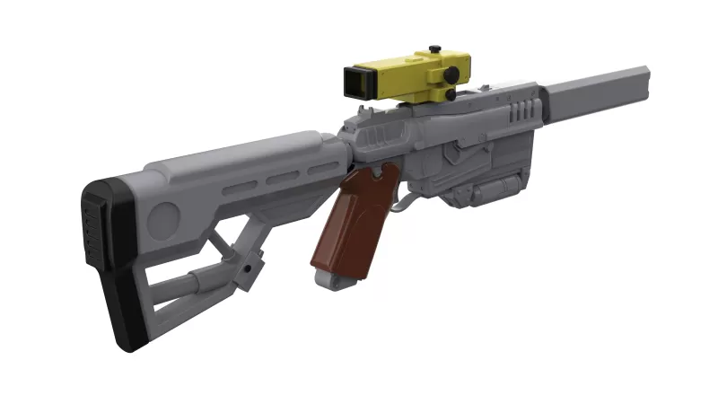 Fallout Weapons Bundle - 2 Printable models - STL - Personal Use - Model preview 22