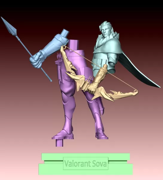Sova Valorant FanArt - Model preview 10