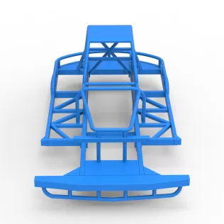 Frame of New Zealand Vintage Stock car Scale 1:25 - Model thumbnail 6