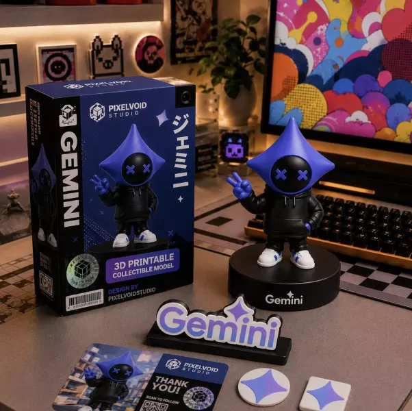 Gemini Inspired AI Mascot - Model preview 1