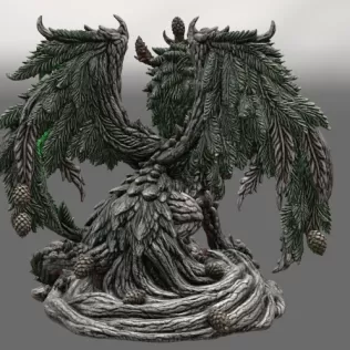 Ancient Forest Guardian Dragon STL File for 3D Print - Model thumbnail 12