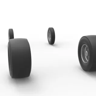 Wheel Set of Gasser Version 2 Scale 1:25 - Model thumbnail 7