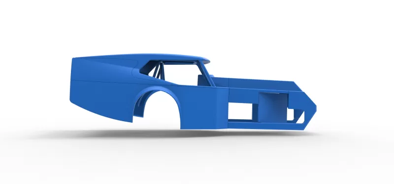 Shell of Vintage Dirt Modified stock car Version 5 Scale 1:25 - Model preview 15