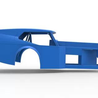 Shell of Vintage Dirt Modified stock car Version 5 Scale 1:25 - Model thumbnail 15