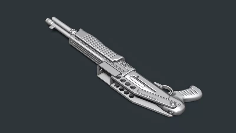 SPAS-12 Folded Stock RoZ - Model preview 5