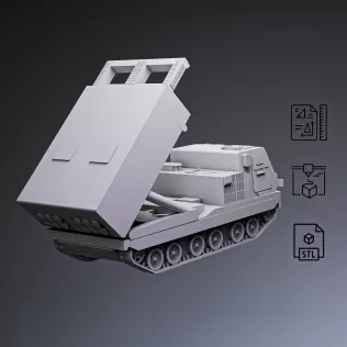 M270 MLRS Rocket System #RoZ - Model thumbnail 4