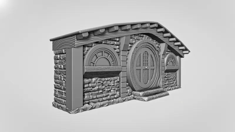 Hobbit House Facade #RoZ - Model preview 3