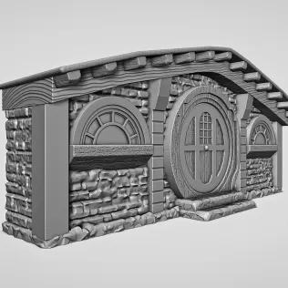 Hobbit House Facade #RoZ - Model thumbnail 3