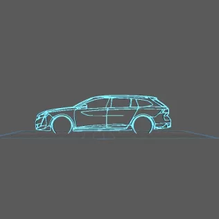 Peugeot - 508 II SW PSE Wall Art
