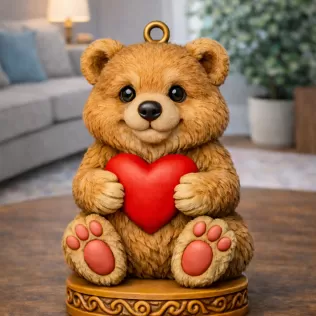 Bear with Heart (Decorative Figure)