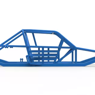 Frame of Vintage Asphalt Modified stock car Version 3 Scale 1:25 - Model thumbnail 16