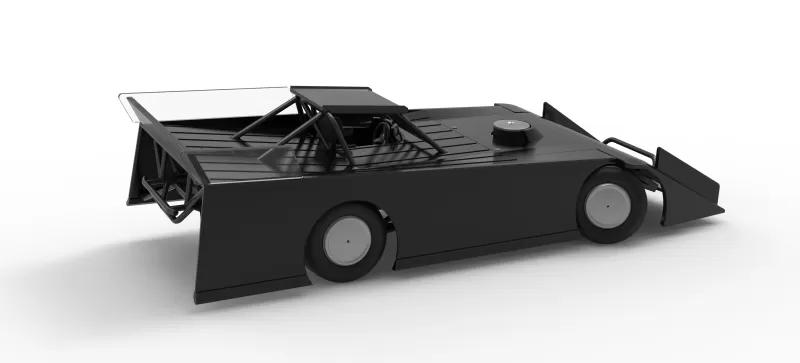 Wedge Dirt Late model while turning Scale 1:25 - Model preview 20