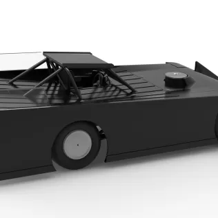 Wedge Dirt Late model while turning Scale 1:25 - Model thumbnail 20