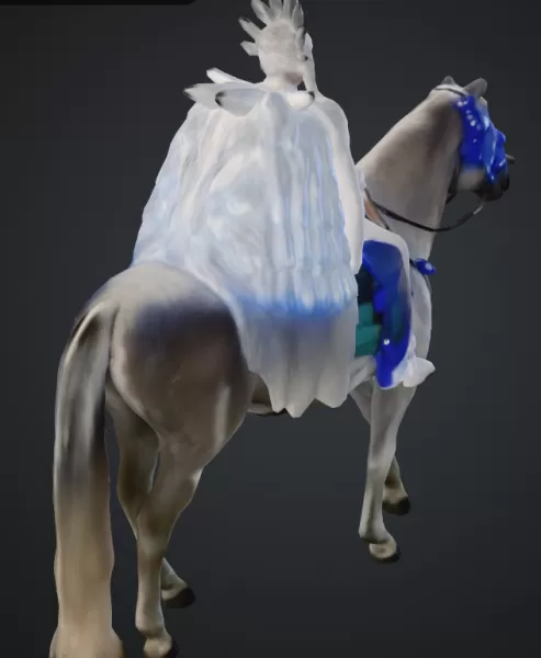 Frau auf pferd - Model preview 4