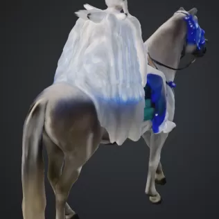 Frau auf pferd - Model thumbnail 4