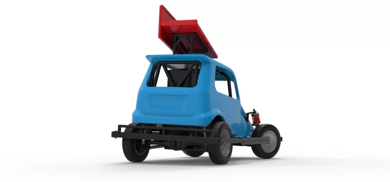 New Zealand Ministock car while turning Version 3 Scale 1:25 - Model preview 19