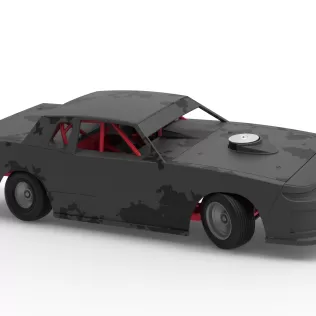 IMCA Stock car while turning Scale 1:25 - Model thumbnail 24