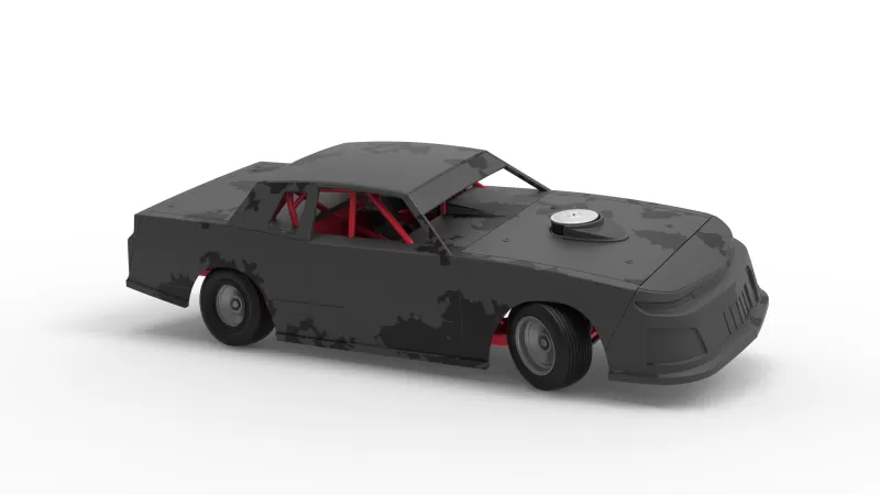 IMCA Stock car while turning Scale 1:25 - Model preview 24