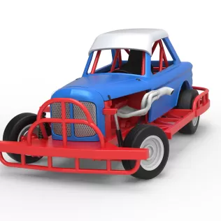 New Zealand Vintage Stock car while turning Scale 1:25 - Model thumbnail 5