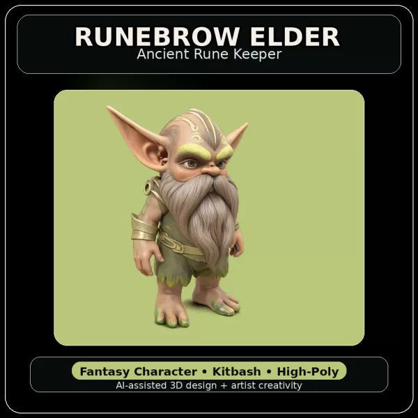 Forest Folk Legends – Fantasy Character Kitbash Collection - Model preview 18