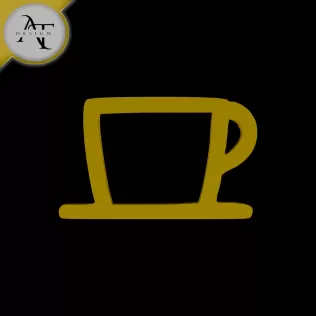 Simple Coffee Cup Symbol - 2D Art