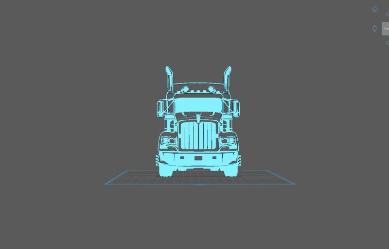 Truck - American Truck Wall Art - Model preview 1