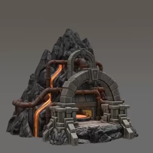 Dwarven Lava Forge STL File for 3D Print - Model thumbnail 10