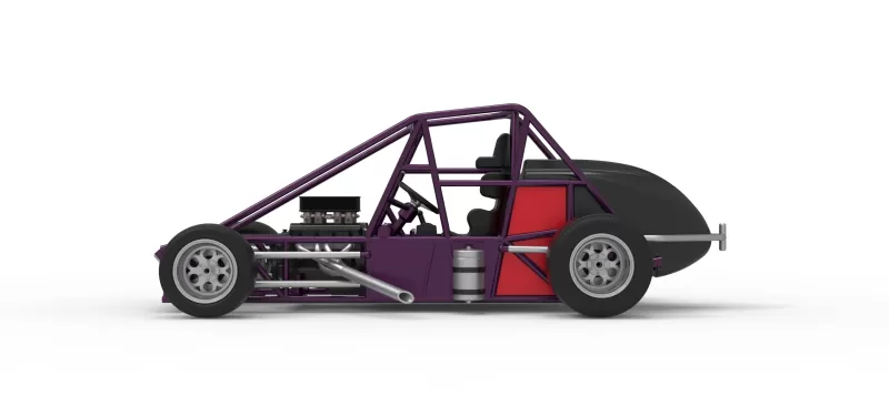 Experimental Pavement Silver Crown Car Base Version 2 Scale 1:25 - Model preview 9