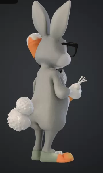 Hase mit rübe - Model preview 3