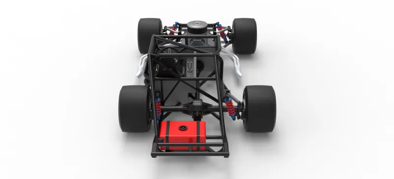 Vintage Asphalt Modified stock car Base V9 Scale 1:25 - Model preview 17